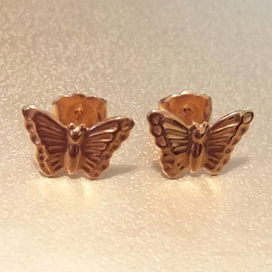 Butterfly Post Earrings for Sensitive Ears